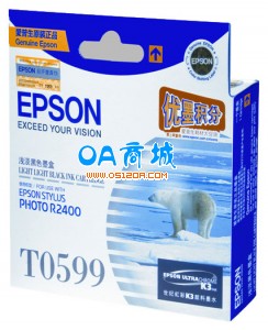 爱普生(EPSON)T0599浅淡黑色墨盒